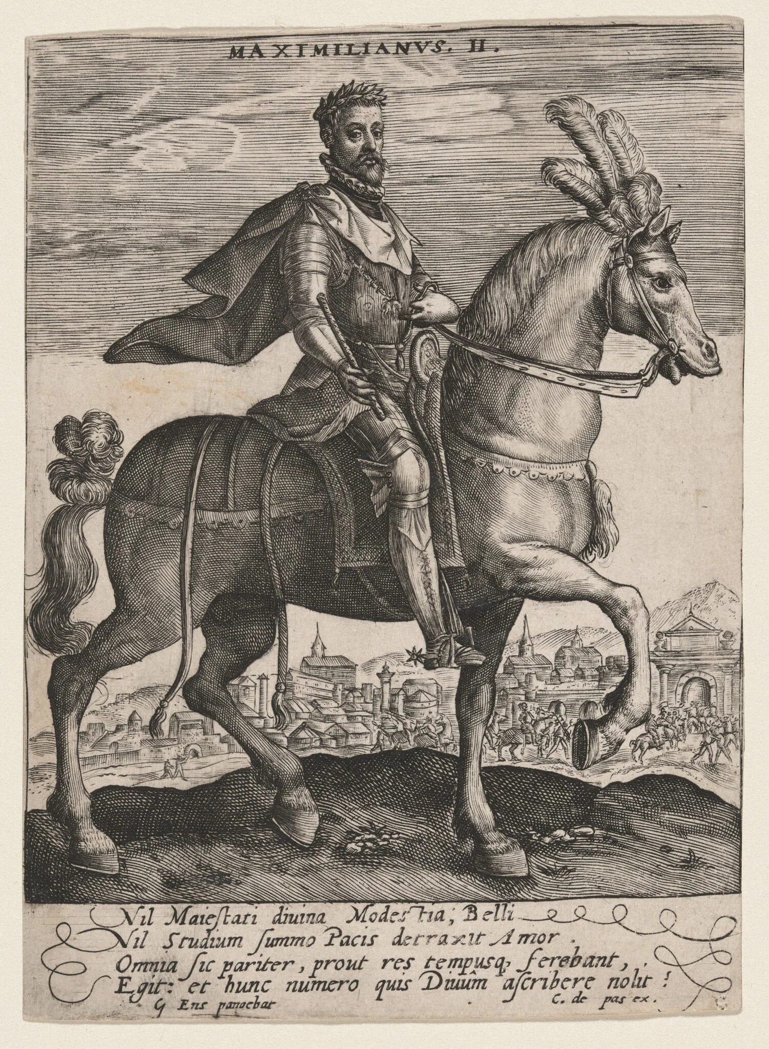 Maximilianus II, detail