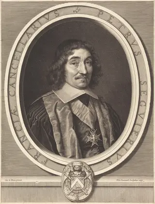 Chancellor Pierre Seguier, by Robert Nanteuil, ink, 1657