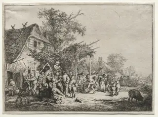 Festival Under the Trellis, by Adriaen van Ostade, 1653