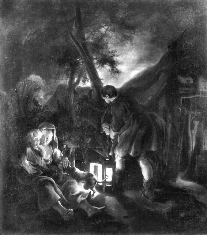 Ruhe auf der Flucht (zugeschrieben), detail