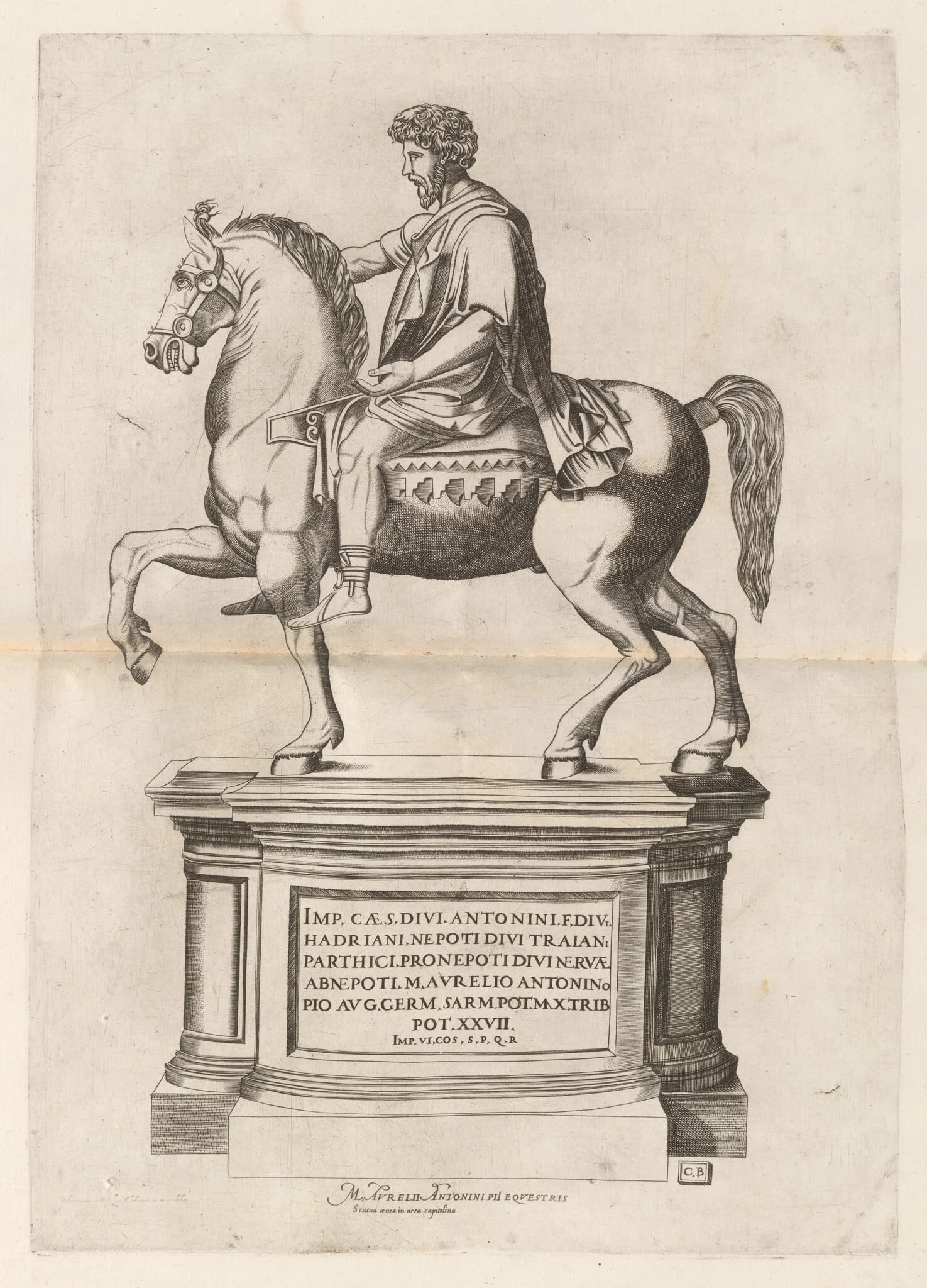Equestrian Statue of Marcus Aurelius, detail