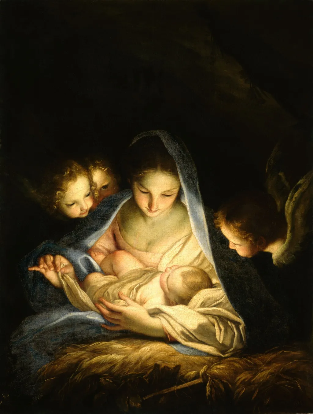 The Holy Night (The Nativity), by Carlo Maratta, oil, 1655