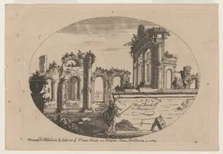 Title Page, by Paul Sandby, ink, 1750