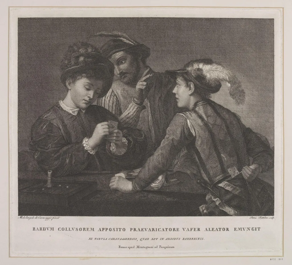 The Card-Players or Sharpers, by Pietro Bettelini