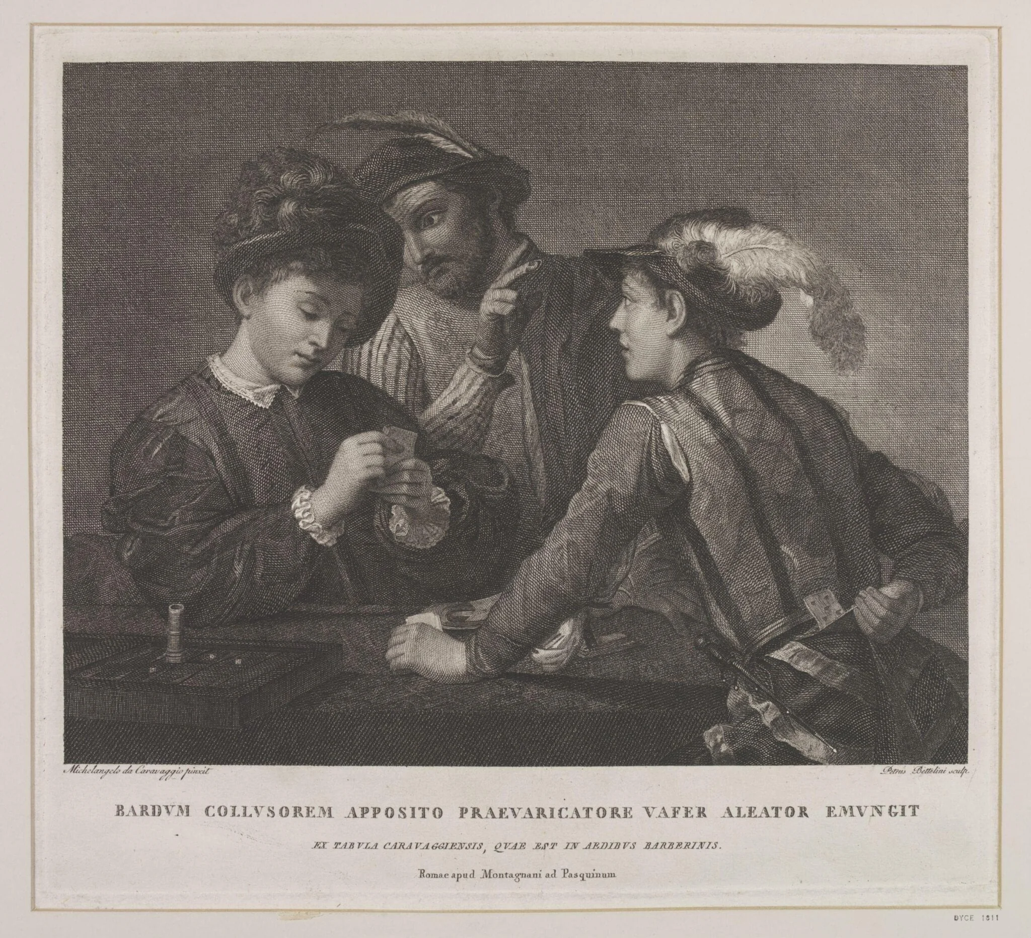 The Card-Players or Sharpers, detail