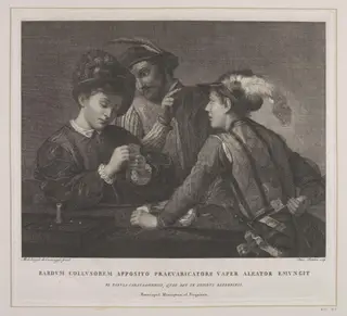 The Card-Players or Sharpers, by Pietro Bettelini