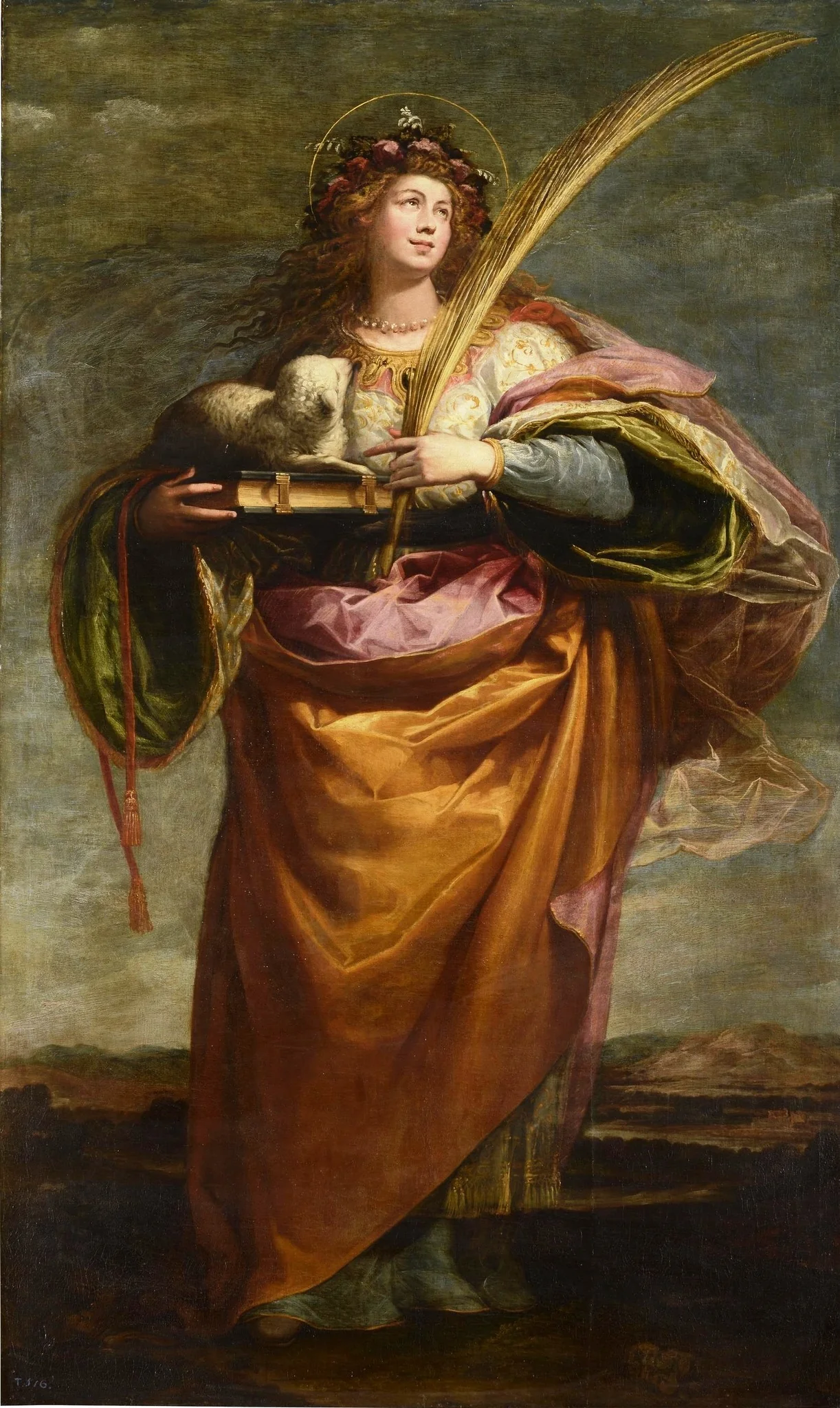Santa Inés, detail