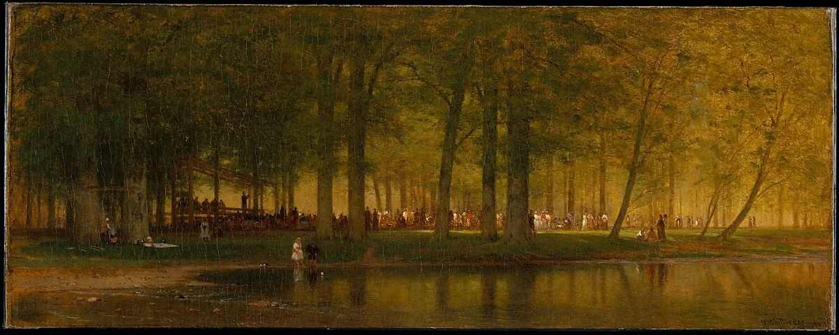 The Camp Meeting, detail