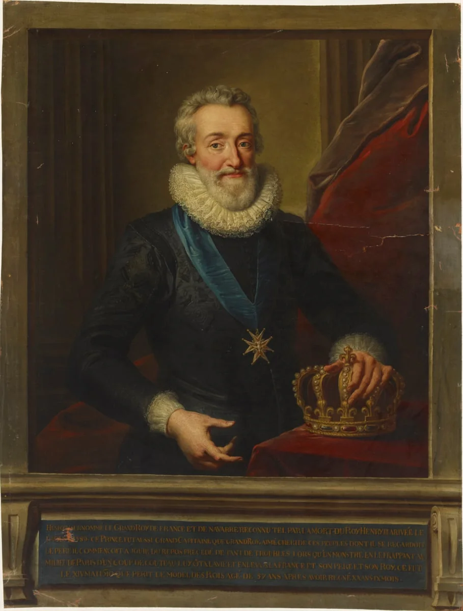 Ranskan kuningas Henrik IV, detail