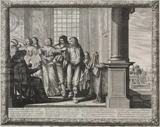 The Prodigal Son:  Dressing for the Feast, by Abraham Bosse, 1635
