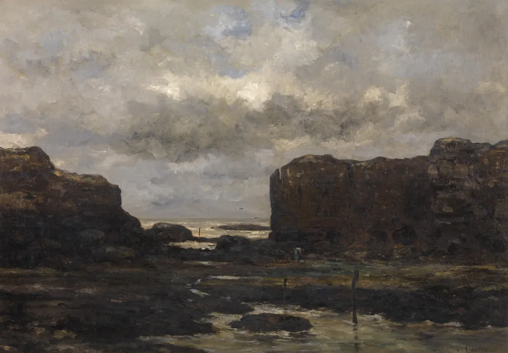 The Coast at Saintonge, by Martin Léonce Chabry, oil, 1890
