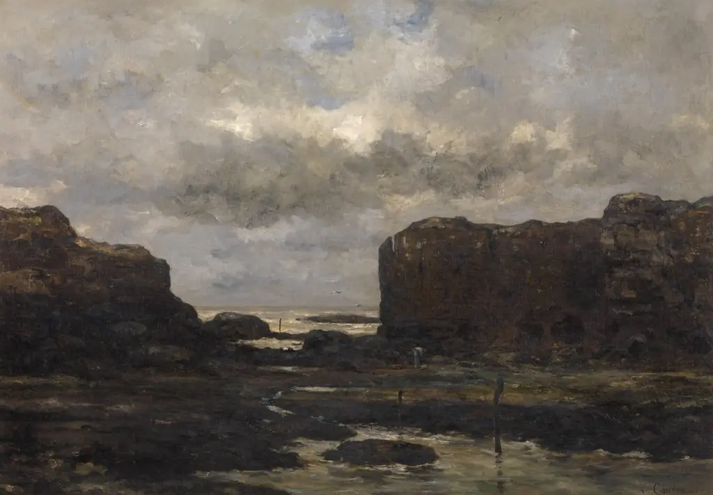 The Coast at Saintonge, by Martin Léonce Chabry, oil, 1890