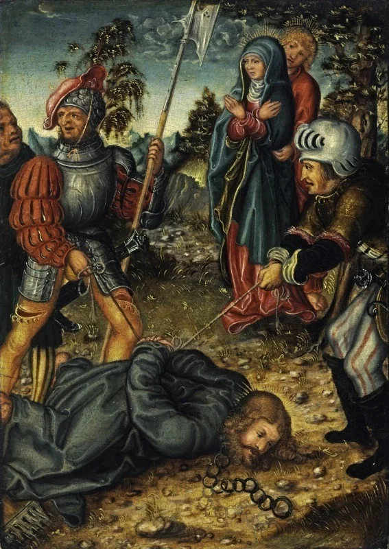 Christ on the road to Calvary, detail