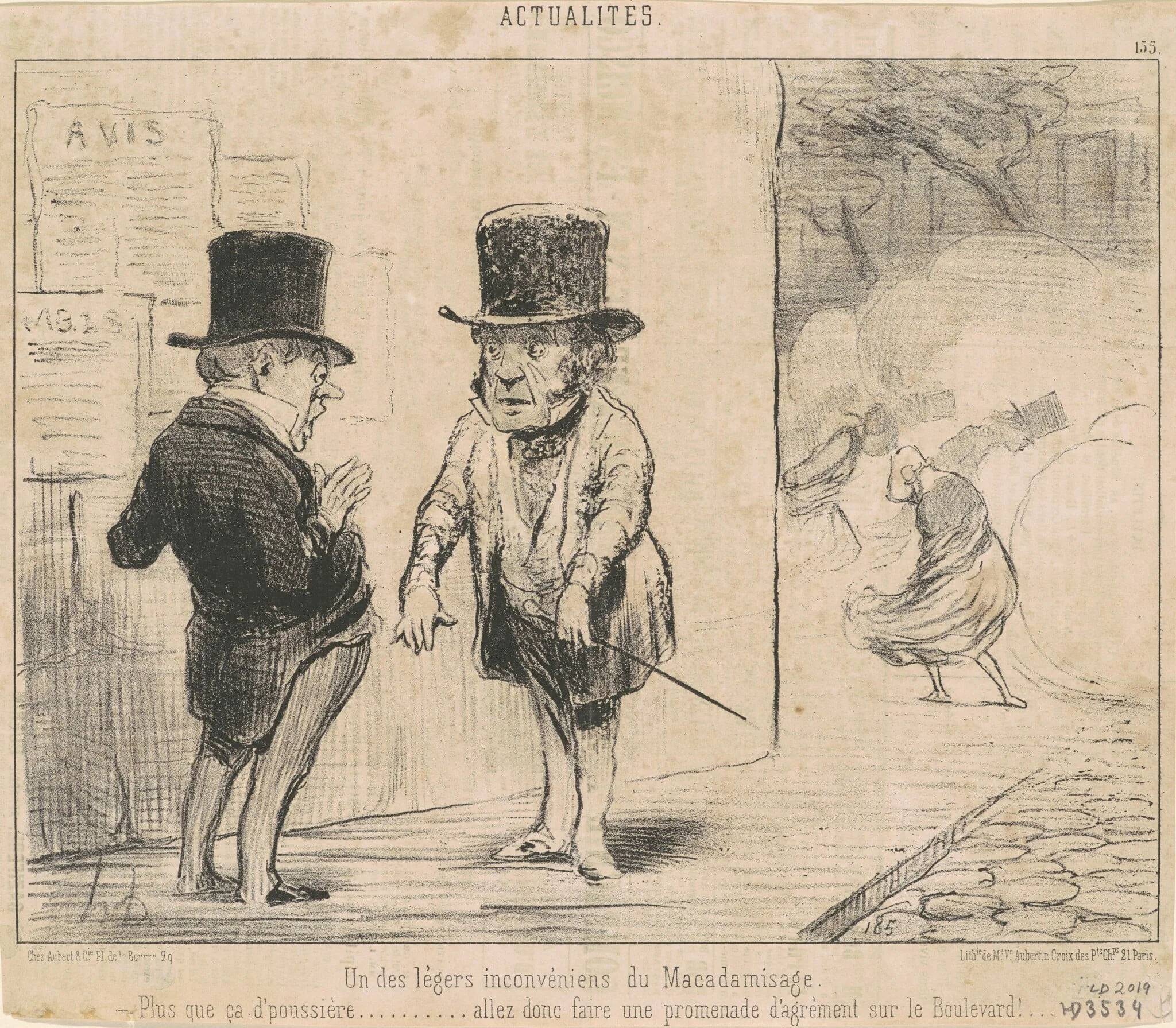Un des ... inconvéniens du macadamisage ..., detail