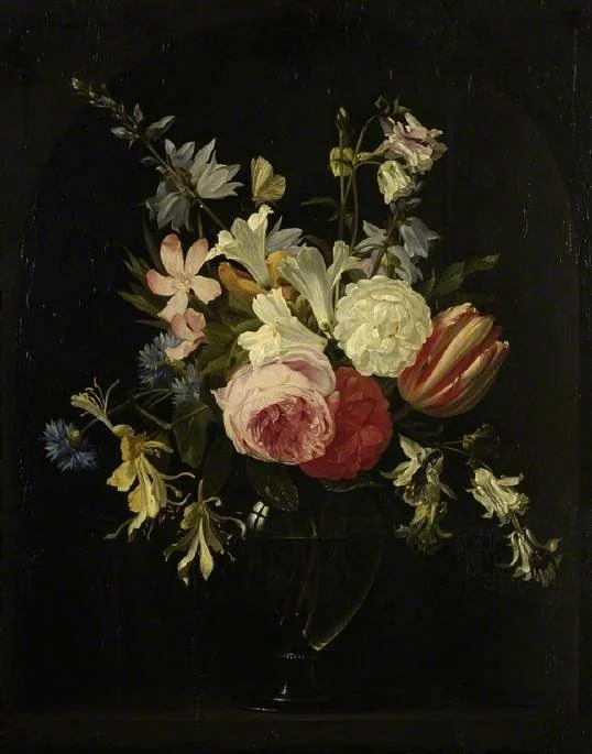 A vase of flowers, detail