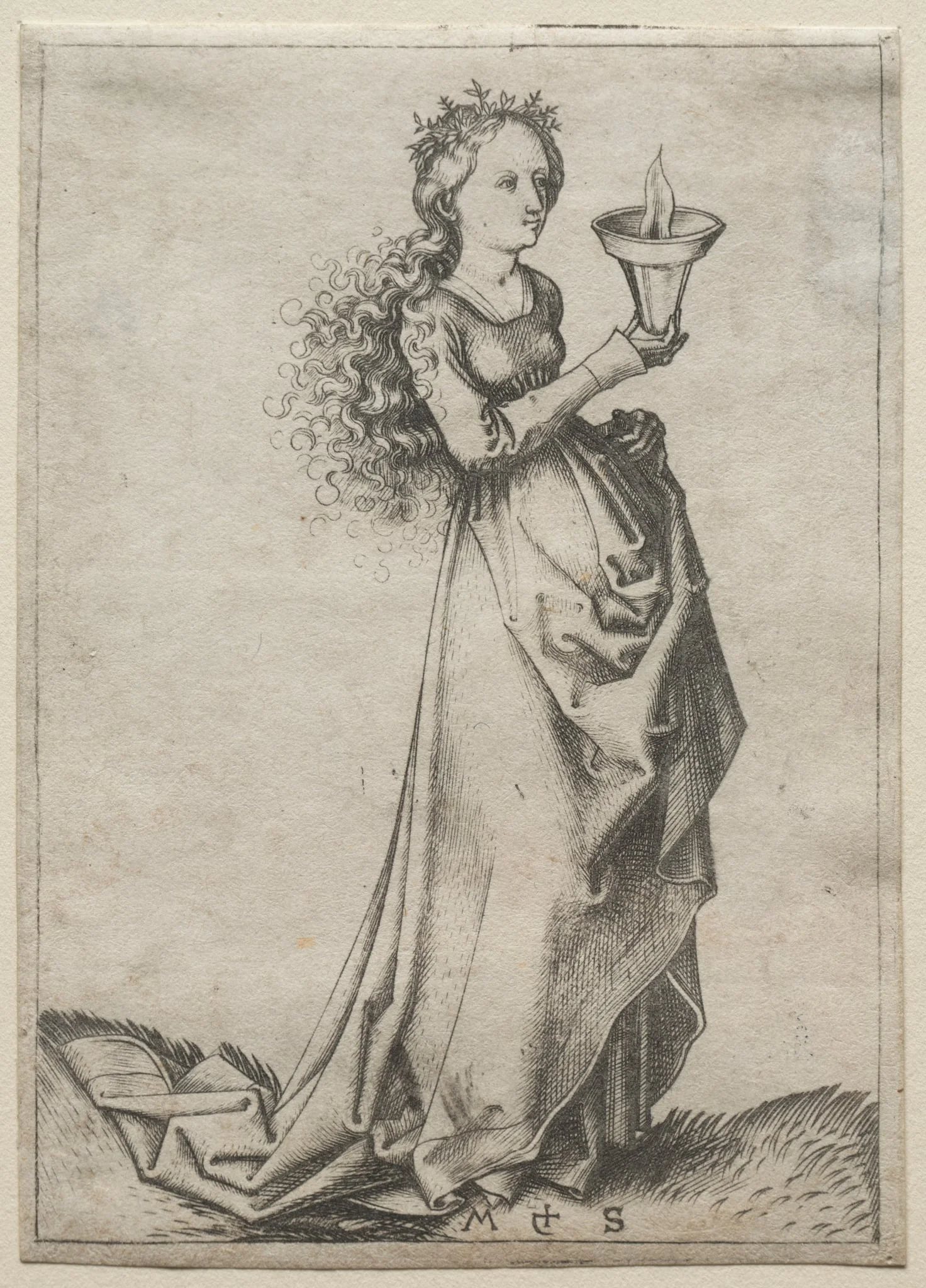 The First Wise Virgin, detail