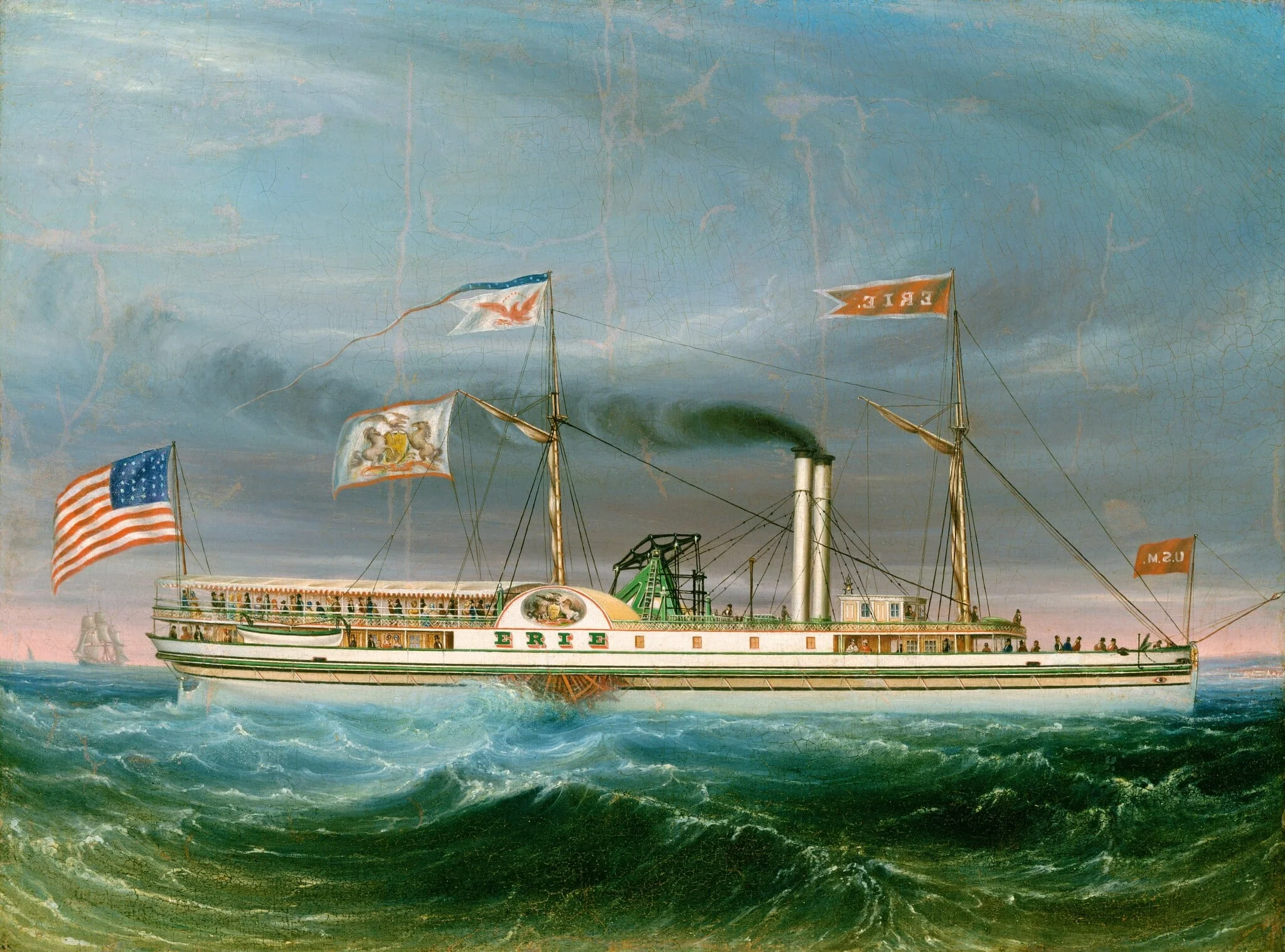Steamship "Erie", detail