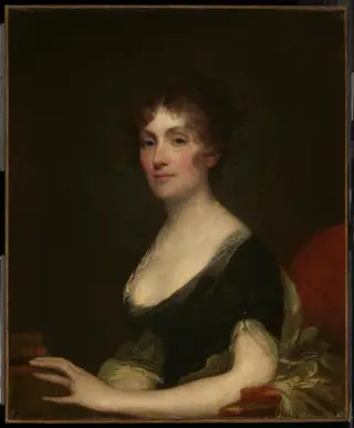 Mrs. Perez Morton (Sarah Wentworth Apthorp), by Gilbert Stuart, oil, 1802