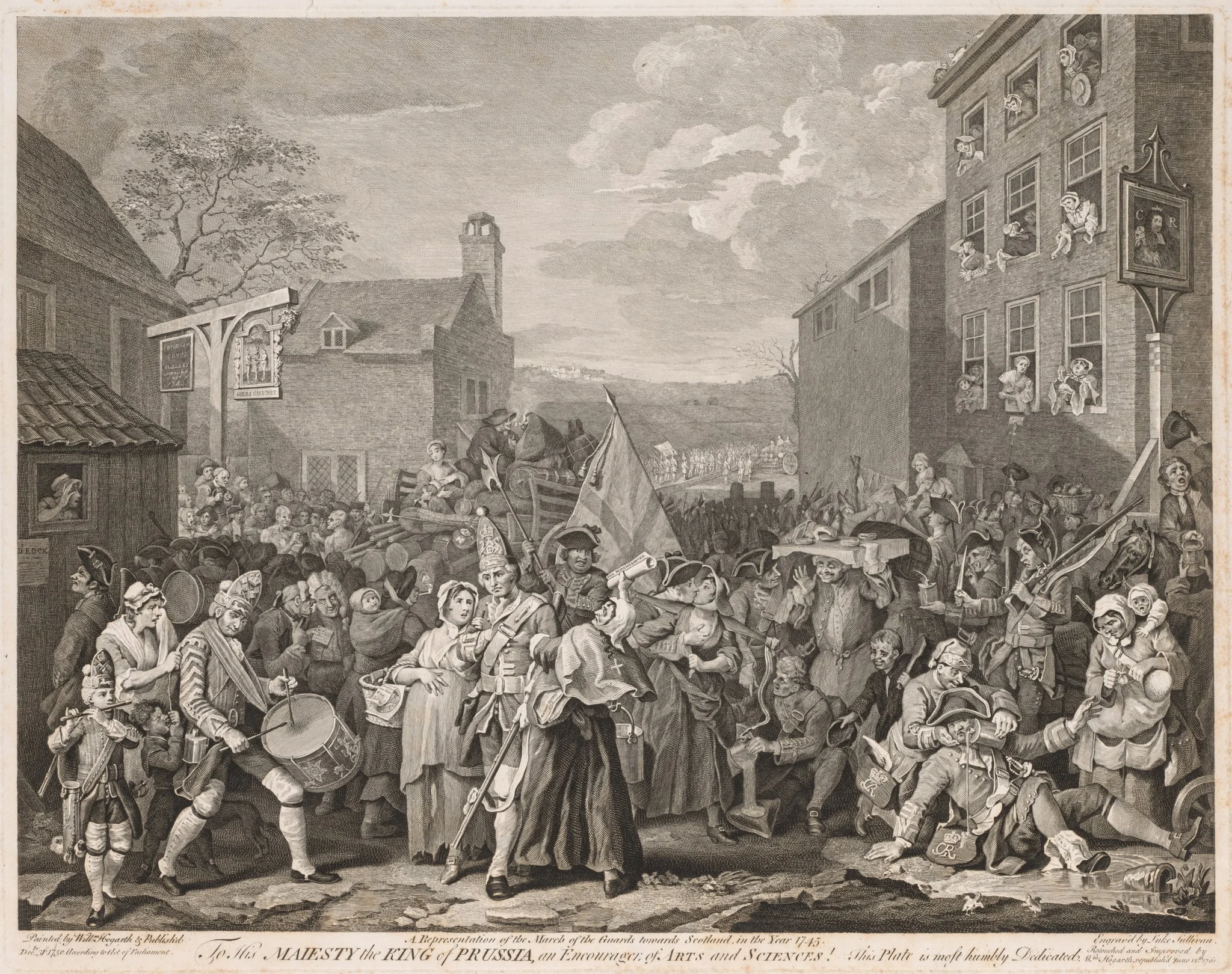 March to Finchley in the Year 1746 (After Hogarth), detail
