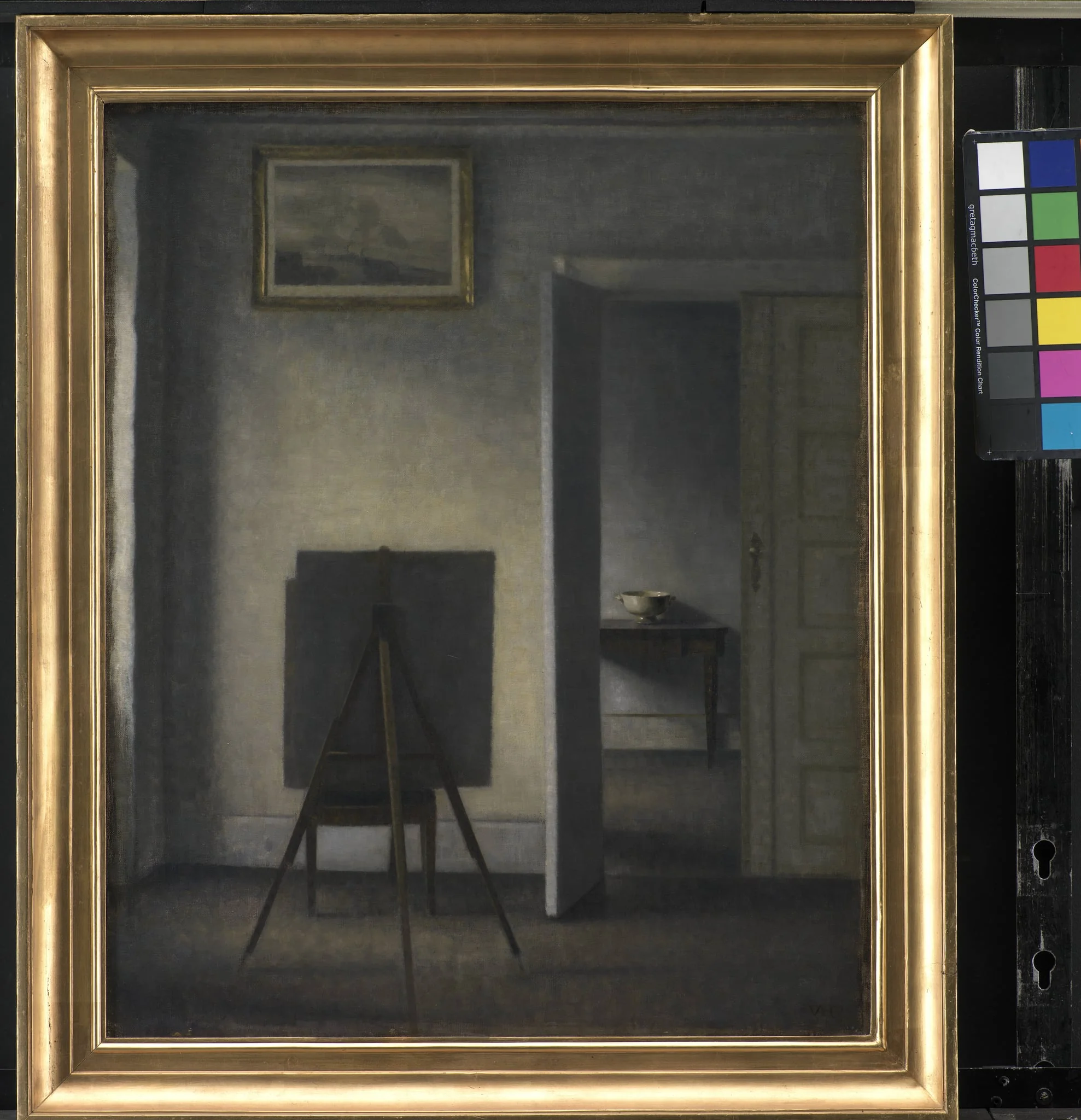 Interior with the Artist's Easel, detail