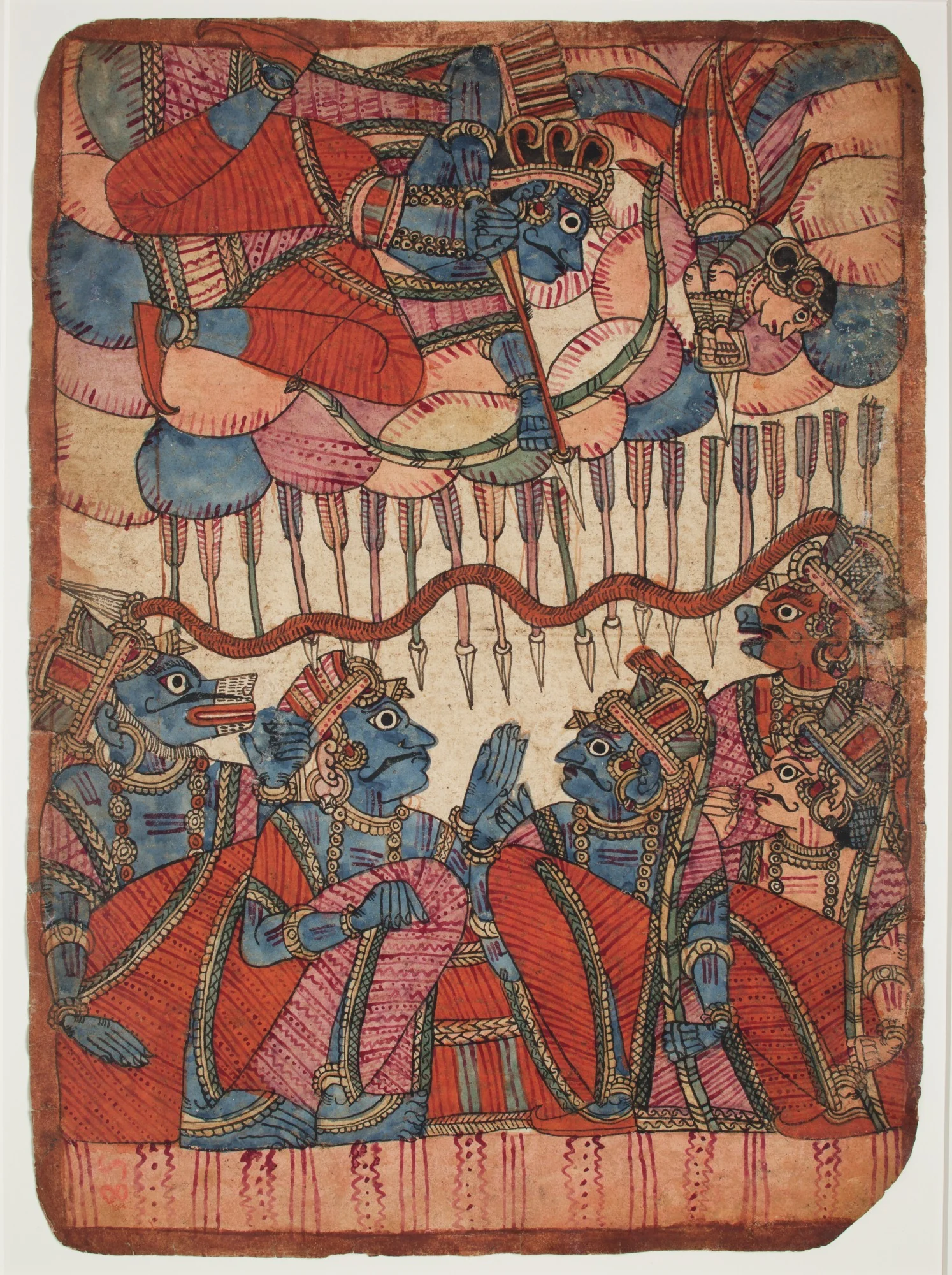 Scene from the Ramayana, detail