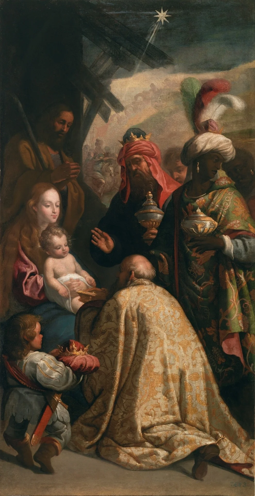 The Adoration of the Magi, detail