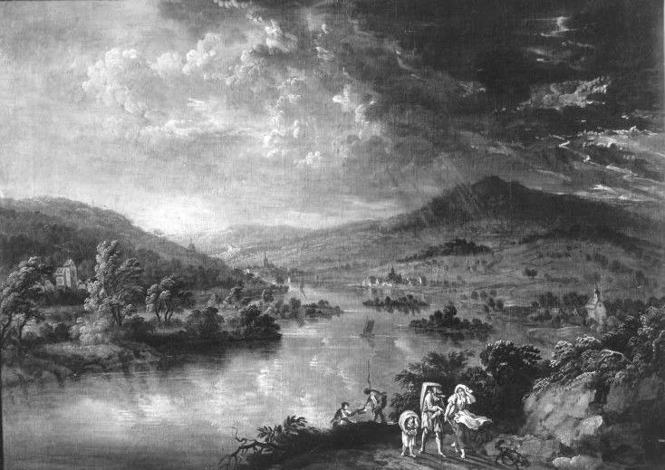 Mainebene in Gewitterstimmung, detail