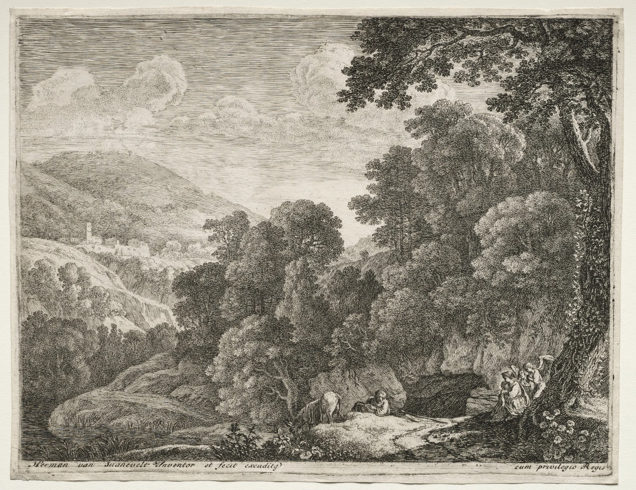 The Flight into Egypt: The Cave, detail