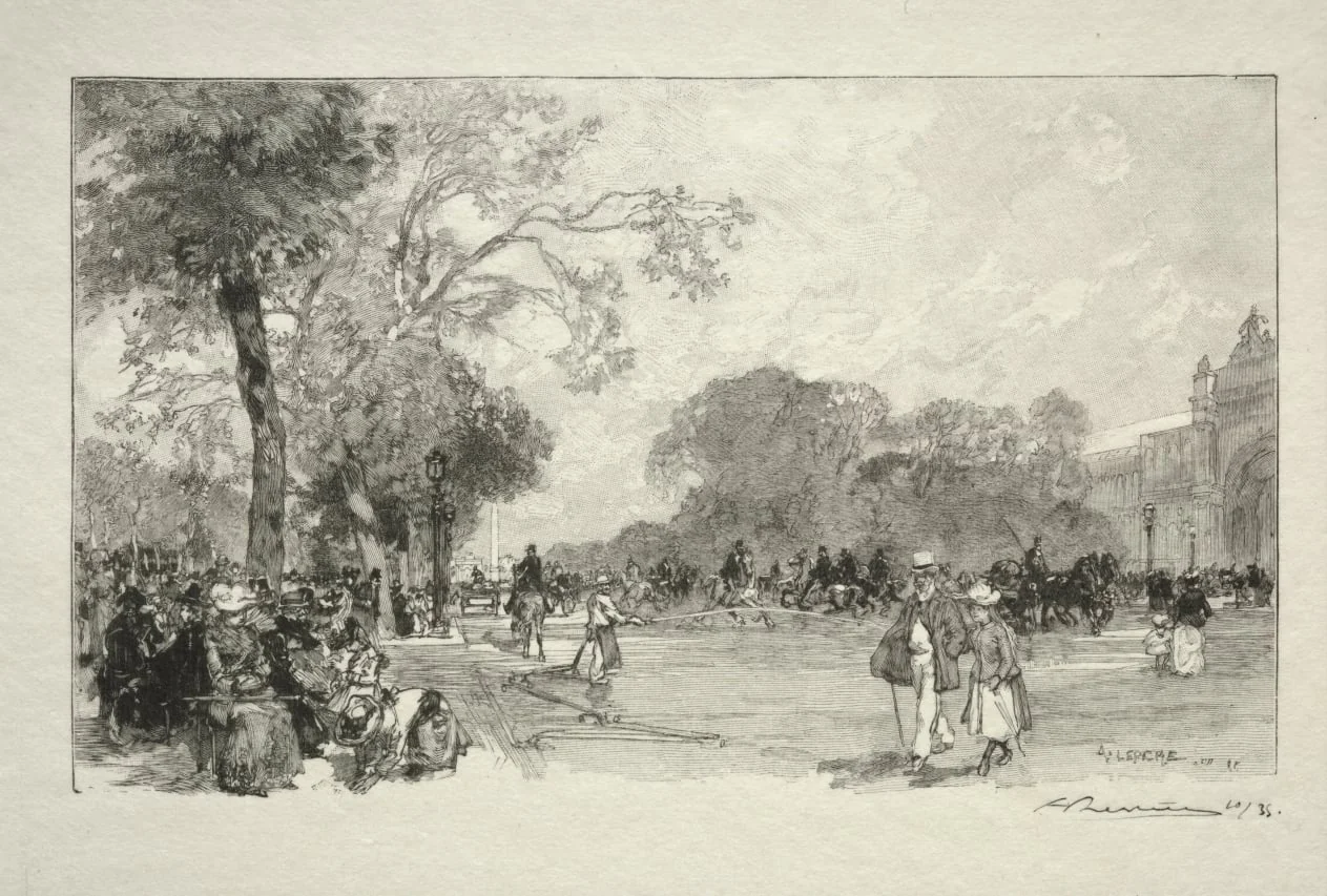 L'Avenue des Champs Elysées, detail
