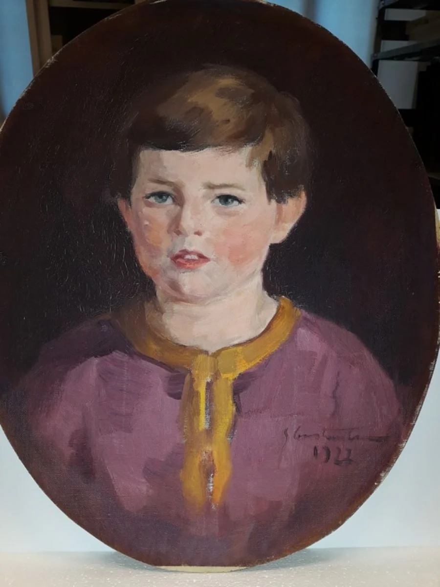 Portret de copil, detail