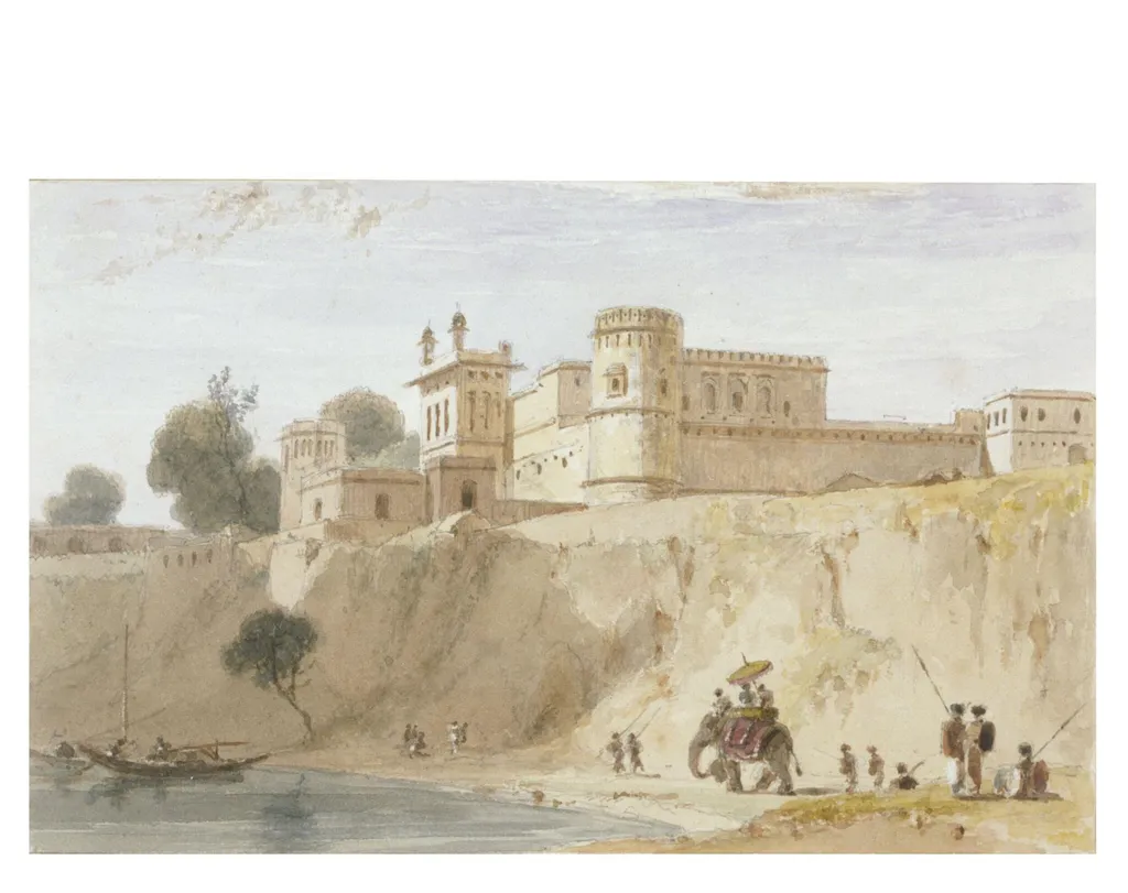 Anopshur, by William Daniell, watercolor, 1789