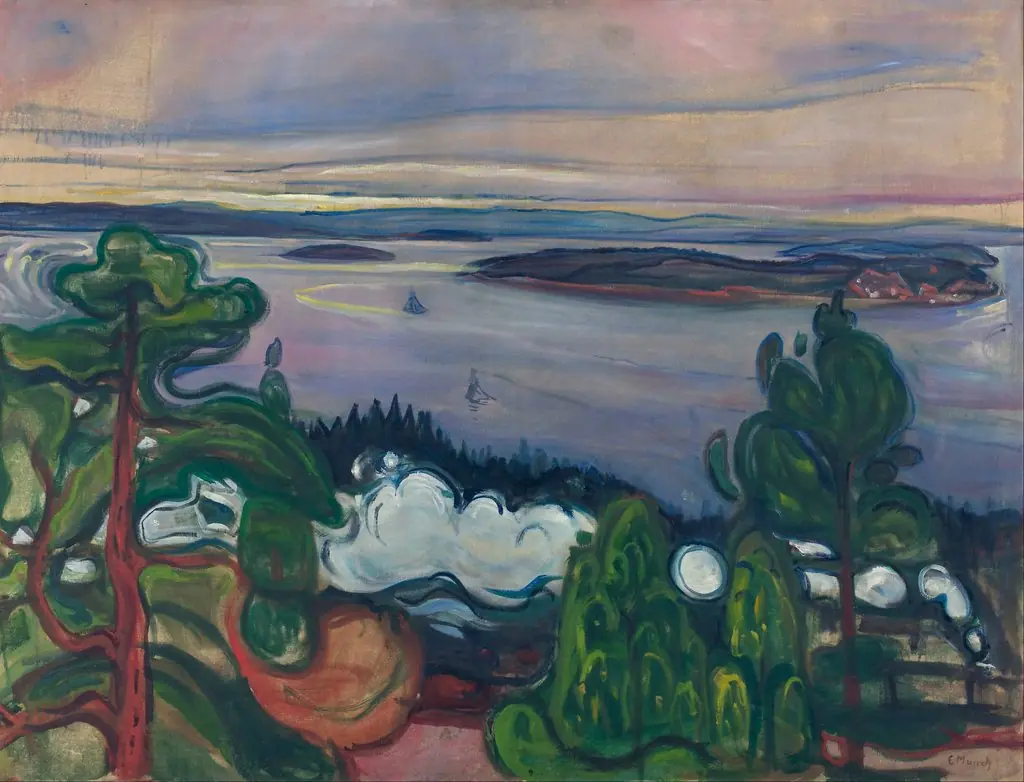 Train Smoke, by Edvard Munch, oil, 1900
