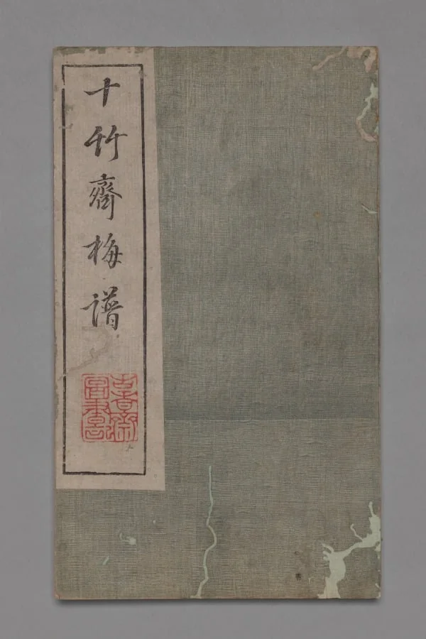 Ten Bamboo Studio Painting and Calligraphy Handbook (Shizhuzhai shuhua pu): Plum Blossoms, detail