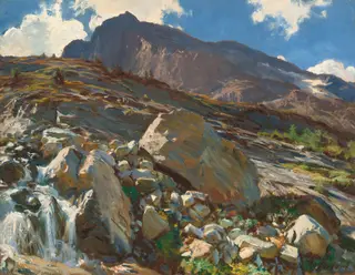 Simplon Pass, by John Singer Sargent, oil, 1911