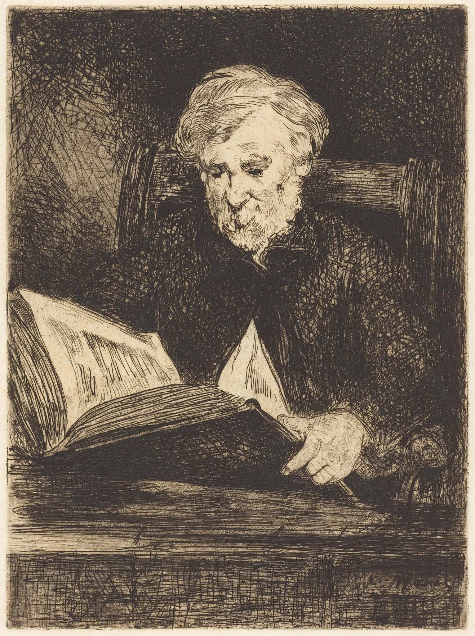 The Reader (Le liseur), detail