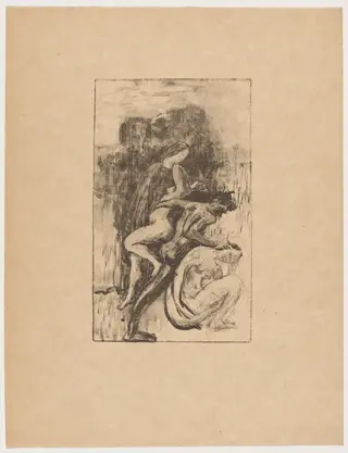 Fin de rêve, by Maurice Dumont, ink, 1895