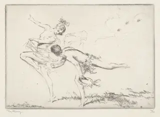 Swallows, by Troy Kinney, ink, 1919