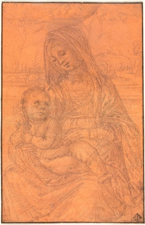 The Virgin and Child, detail