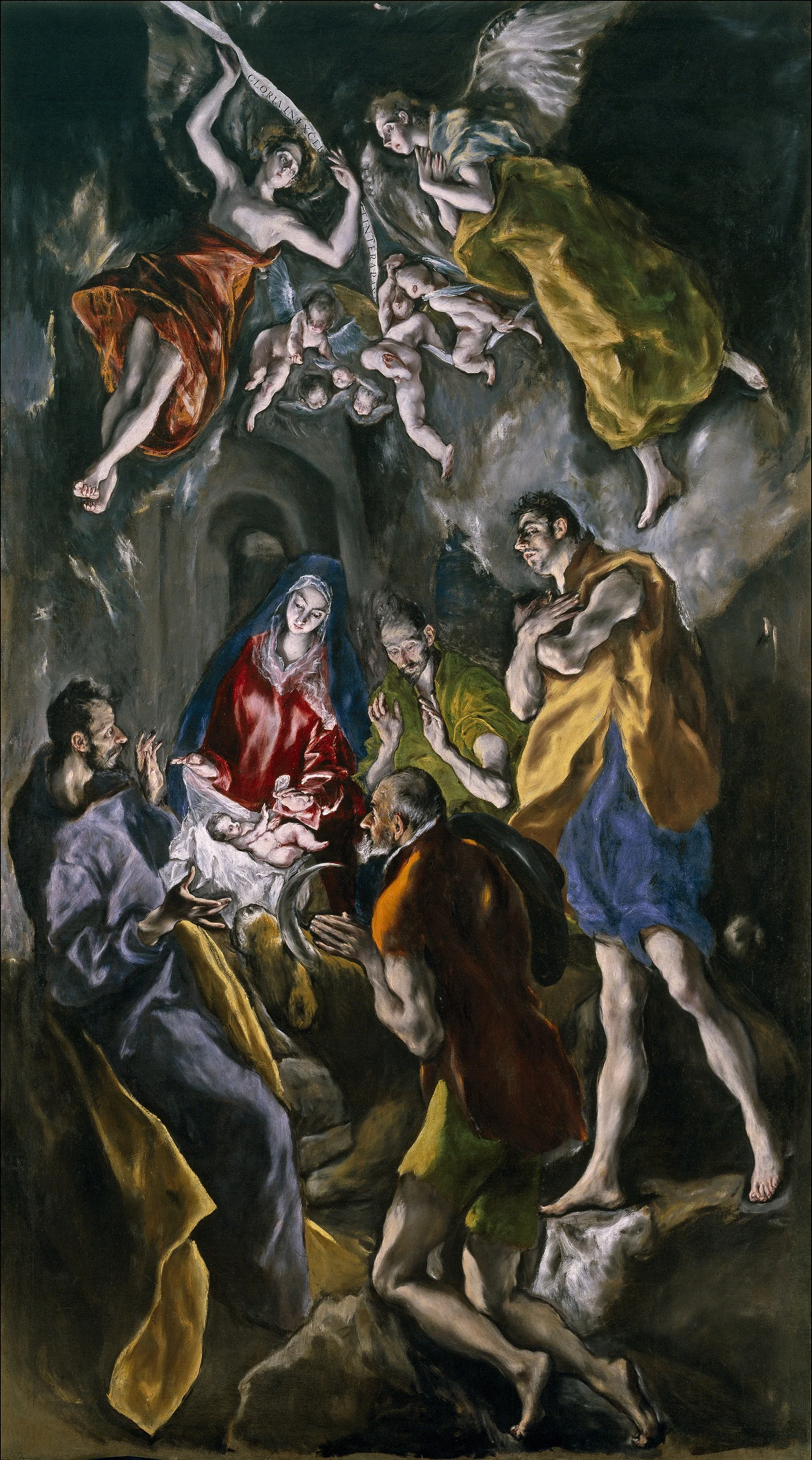 Adoration of the Shepherds, detail