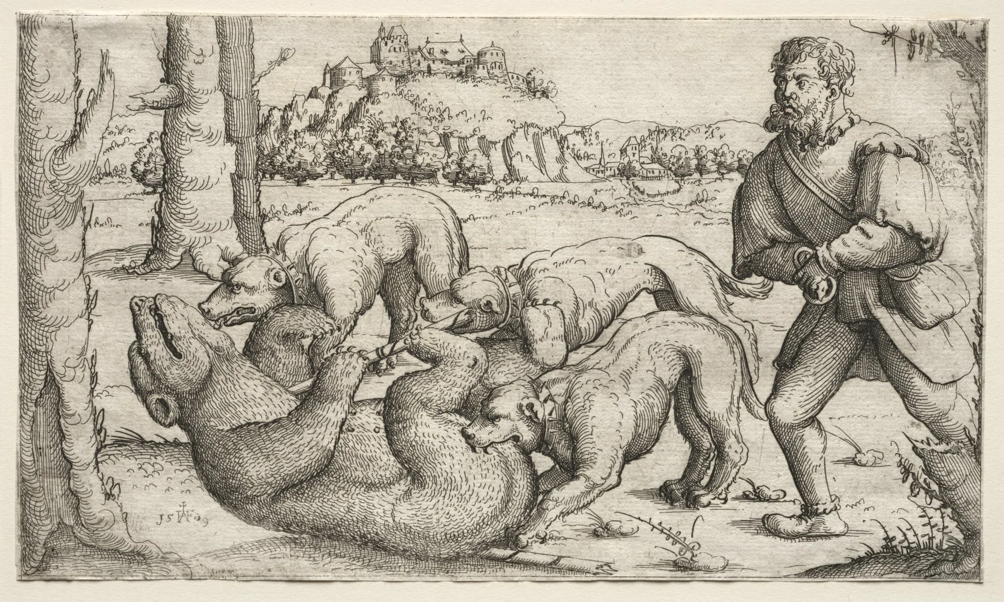 A Bear Hunt, detail
