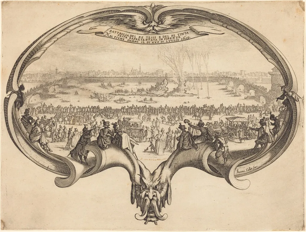 The Fan, by Jacques Callot, ink, 1619