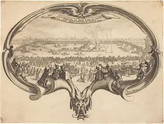 The Fan, by Jacques Callot, ink, 1619