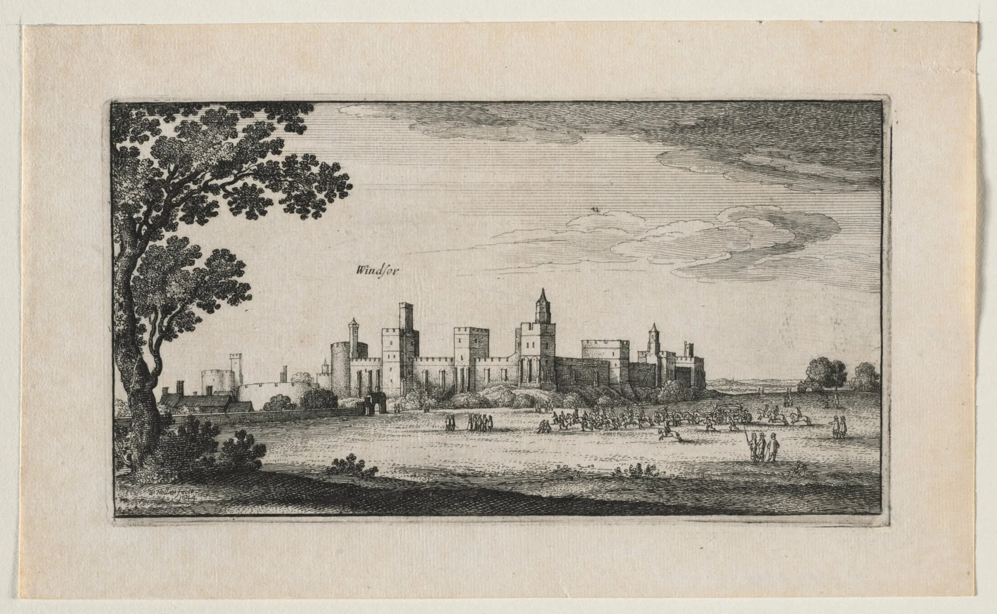 Windsor Castle from the Southeast, detail