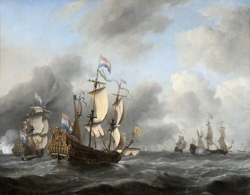 The 'Eendracht' and Other Ships of the Dutch Fleet, detail