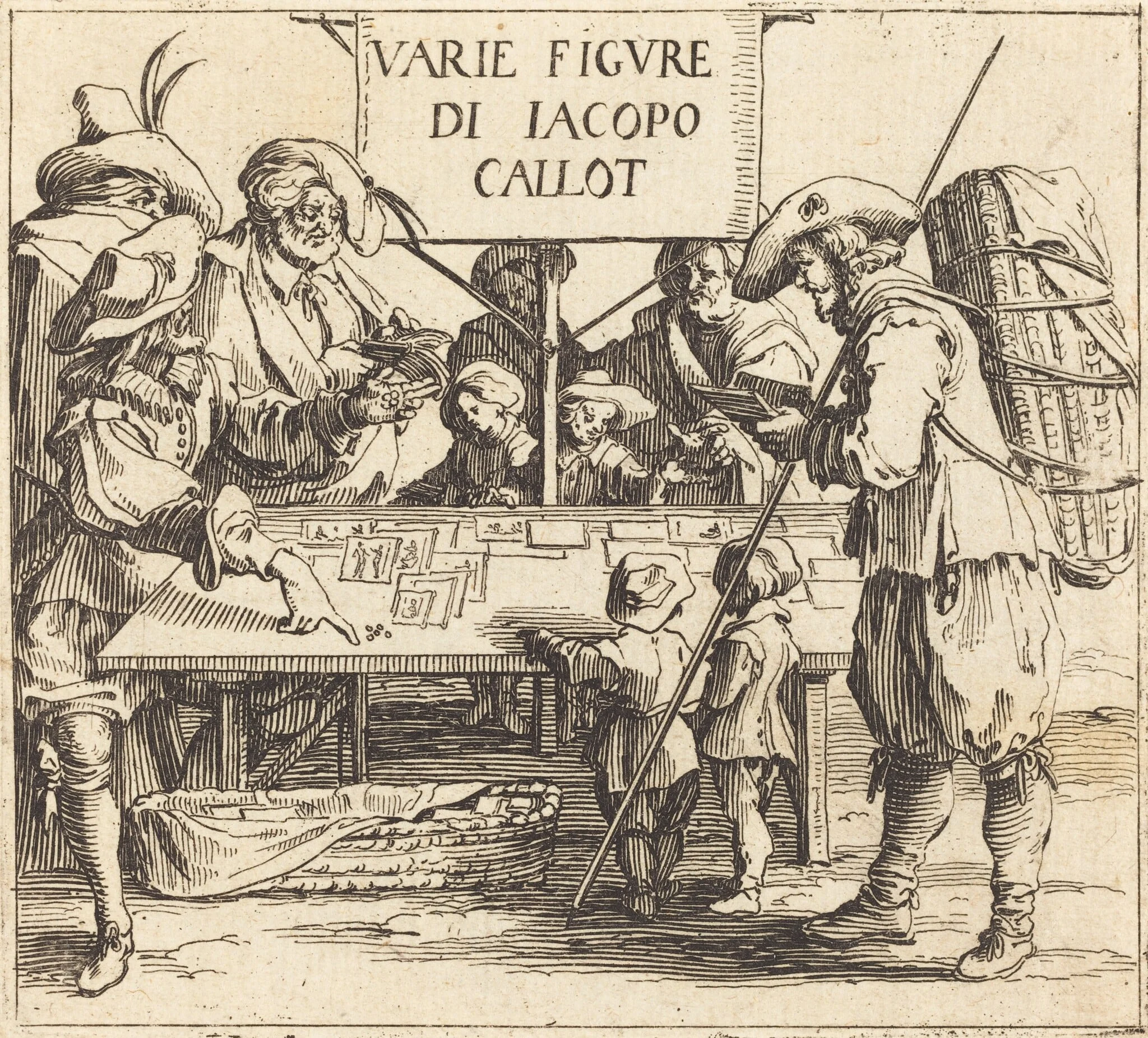 Frontispiece for "Varie Figure", detail