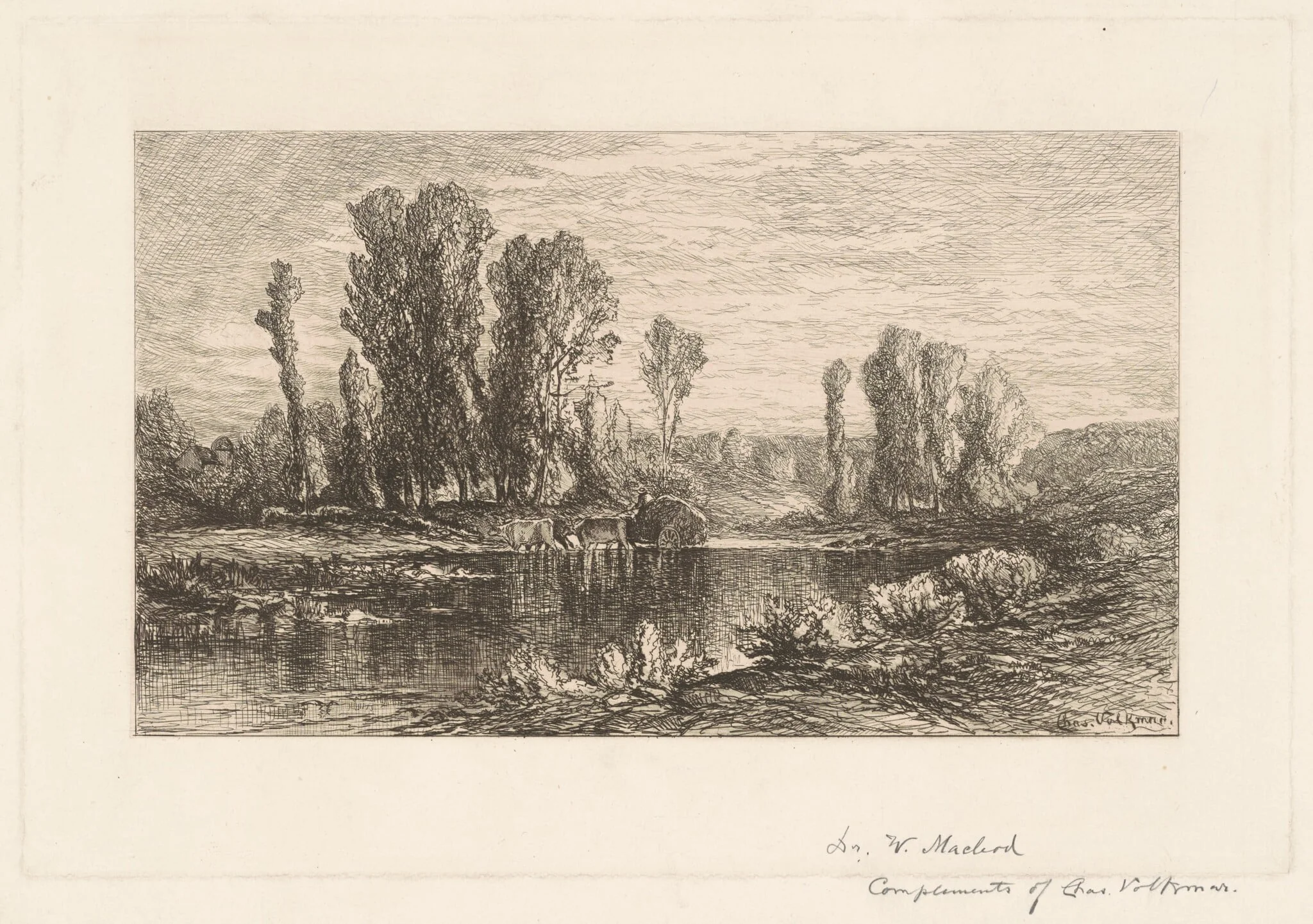 Landscape with Hay Wagon, detail