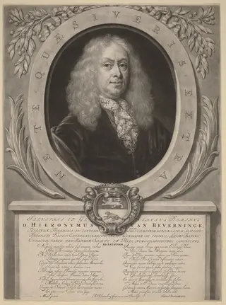 Hieronymus van Beverningk, by Abraham Blooteling, ink, 1665