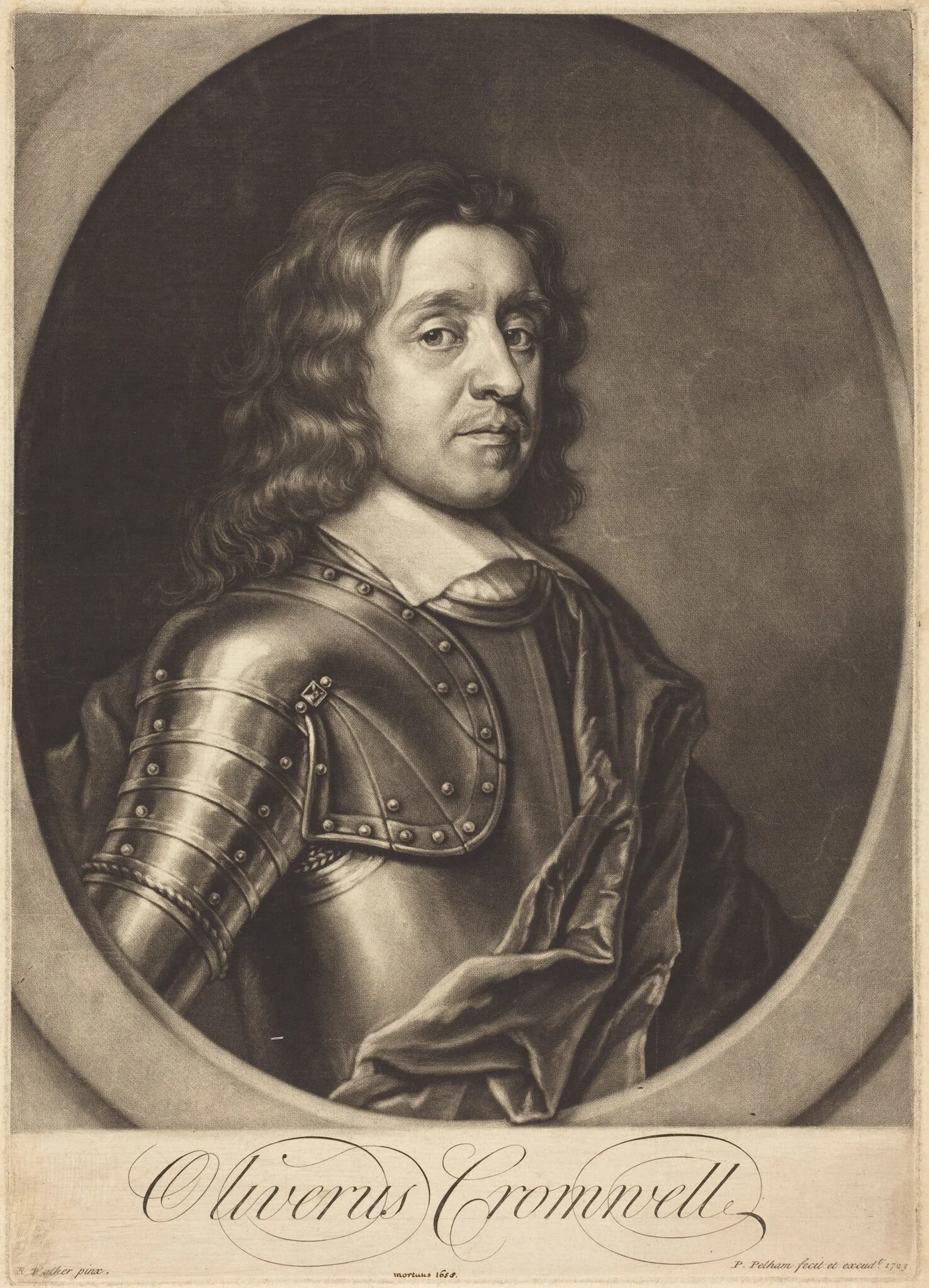 Oliver Cromwell, detail