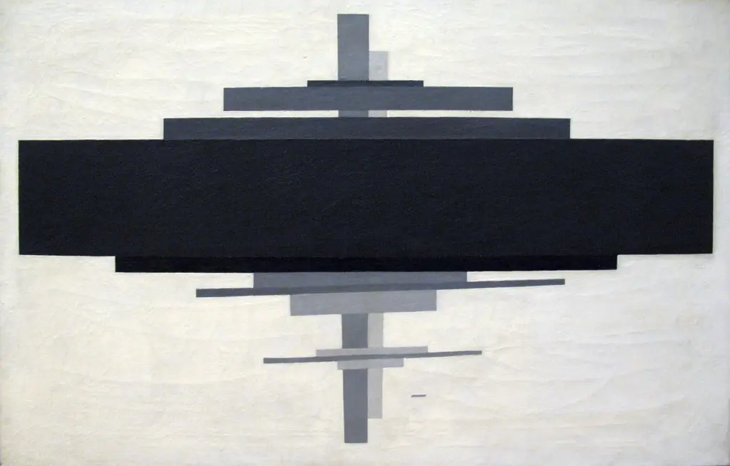 Suprematism, by Ilya Chashnik, oil, 1924