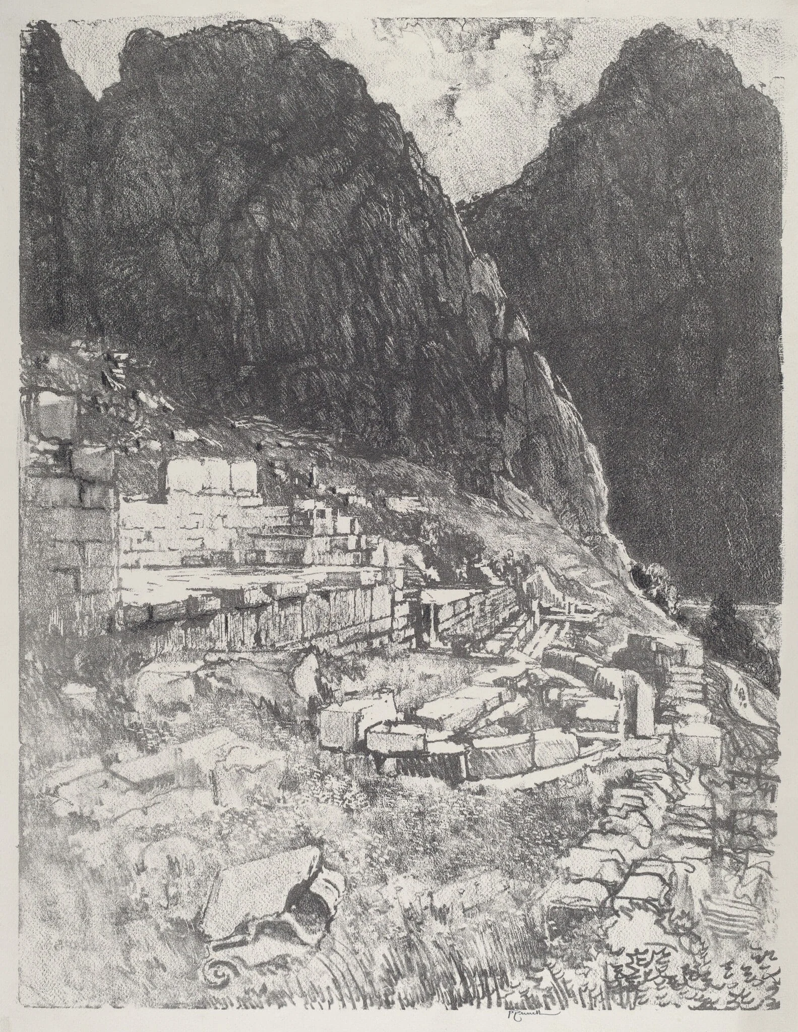 Seats of the Mighty, Delphi, detail